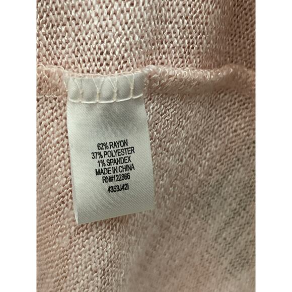 Chenault open Cardigan Sweater Light Pink Women’s Size S - Picture 4 of 5